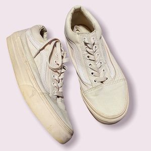 VANS old skool platfor light pink woman 7.5